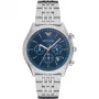 ARMANI AR1974 Herren-Chronograph-Quarzuhr 43mm schwarzes Zifferblatt Lederarmband