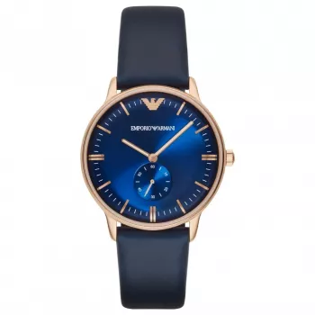 ARMANI AR2071 Herrenuhr 40mm Edelstahl Schwarzes Zifferblatt Milanaise-Armband