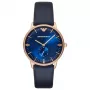 ARMANI AR2071 Herrenuhr 40mm Edelstahl Schwarzes Zifferblatt Milanaise-Armband