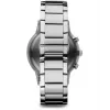 ARMANI AR2434 Herren-Chronograph Uhr mit blauem Zifferblatt und Edelstahlarmband 43mm