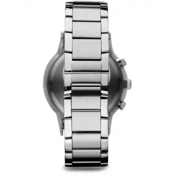 ARMANI AR2434 Herren-Chronograph Uhr mit blauem Zifferblatt und Edelstahlarmband 43mm