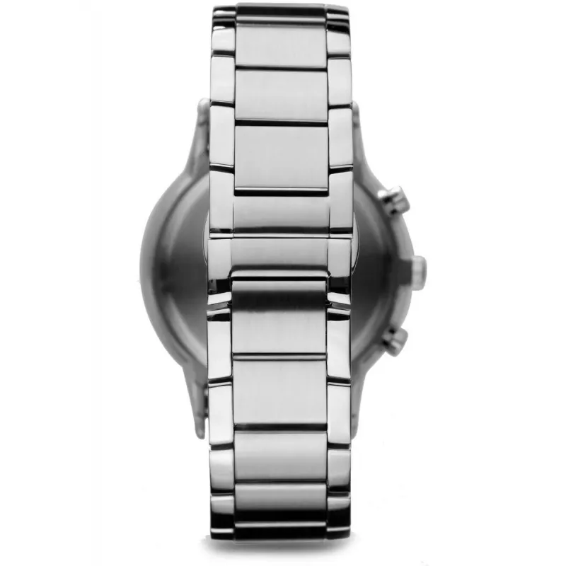 ARMANI AR2434 Herren-Chronograph Uhr mit blauem Zifferblatt und Edelstahlarmband 43mm