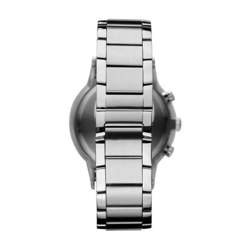 ARMANI AR2448 Herren Quarz-Chronograph Uhr 43mm Edelstahl Blaues Zifferblatt