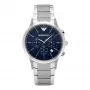 Armani AR2486 Herren-Quarz-Chronograph-Uhr 43mm Edelstahl Blaues Zifferblatt