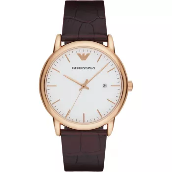 ARMANI AR2502 Herren-Quarz-Armbanduhr 43mm Edelstahl Blaues Zifferblatt