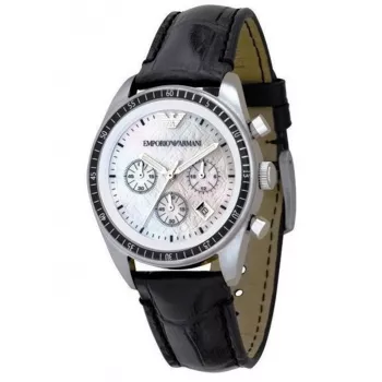 Armani AR5670 Damen Keramikuhr weißes Zifferblatt weißes Armband