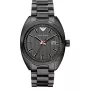 Armani AR5910 Herren Quarz-Chronograph Uhr 44mm schwarz ionenplattiertes Edelstahl