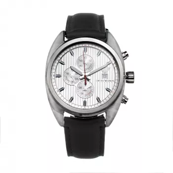 Armani AR5911 Herren Quarz-Chronograph Uhr 42mm schwarzes Zifferblatt Edelstahl