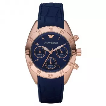 ARMANI AR5939 Damenuhr Edelstahl Roségold Chronograph 35mm