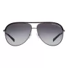 ARMANI EXCHANGE AX2002-60992V Unisex Sonnenbrille - Matt schwarzer Metallrahmen mit dunkelgrauen verspiegelten Silberlinsen