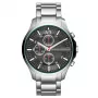 ARMANI EXCHANGE AX2163 Herren Quarz-Chronograph Uhr 46mm schwarzes Zifferblatt Lederarmband