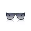 Armani Exchange AX4113S81814L Herren Rechteckige Sonnenbrille Matt Schwarz Dunkelgrau 55/18/145 mm
