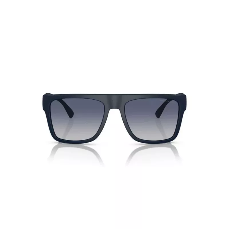 Armani Exchange AX4113S81814L Herren Rechteckige Sonnenbrille Matt Schwarz Dunkelgrau 55/18/145 mm