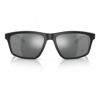 ARMANI EXCHANGE AX4122S80786G Herren-Sonnenbrille, Schwarz, Rechteckig, 59 mm Glas, 100 % UV400-Schutz
