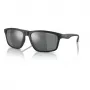 ARMANI EXCHANGE AX4122S80786G Herren-Sonnenbrille, Schwarz, Rechteckig, 59 mm Glas, 100 % UV400-Schutz