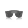 Armani Exchange AX4137SU81806 Herren eckige Sonnenbrille - Matt schwarzer Rahmen, dunkelgraue Gläser