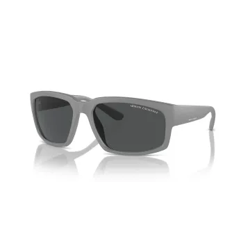 Armani Exchange AX4142SU81808 Herren-Sonnenbrille Matt Schwarz Dunkelgrau Rechteckig
