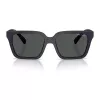 Armani Exchange AX4147S 610587 Herren-Sonnenbrille - Matt Schwarzer Rahmen, Dunkelgraue Gläser, 56 mm