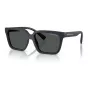 Armani Exchange AX4147S 610587 Herren-Sonnenbrille - Matt Schwarzer Rahmen, Dunkelgraue Gläser, 56 mm