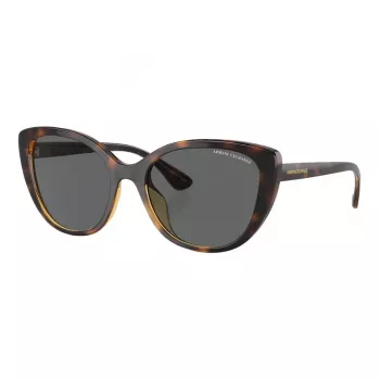 ARMANI EXCHANGE Damen-Sonnenbrille AX4111SU82138 - Transparent grauer Rahmen, grau verlaufende Gläser, 54/18/140 mm