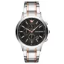 Armani Man AR11165 Herren-Chronograph Uhr, 43mm Edelstahl schwarzes Zifferblatt
