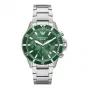Armani Man AR11500 Herren Analog Quarz Chronograph Uhr 43mm Schwarzes Zifferblatt Lederarmband