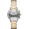 Armani Herrenuhr AR11361 42mm Edelstahl Mesh Schwarz Zifferblatt Chronograph