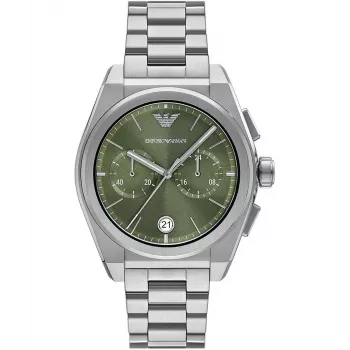 Armani Herren Armbanduhr AR11640 Edelstahl Chronograph, 43mm