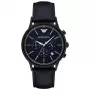 ARMANI Herren Chronograph Uhr AR2481 43mm Edelstahl Blaues Zifferblatt