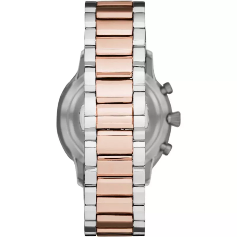 Armani Herren-Luigi-Quarzuhr AR11209 43mm Edelstahl schwarzes Zifferblatt