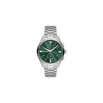 Armani Herrenuhr Luigi Quarz AR11480 40mm blaues Zifferblatt Edelstahl-Mesh