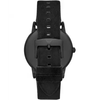 Armani Herrenuhr AR11274 43mm blaues Zifferblatt blaues Lederarmband