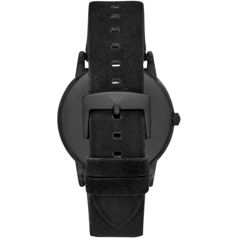 Armani Herrenuhr AR11274 43mm blaues Zifferblatt blaues Lederarmband
