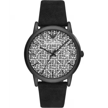 Armani Herrenuhr AR11274 43mm blaues Zifferblatt blaues Lederarmband