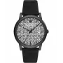 Armani Herrenuhr AR11274 43mm blaues Zifferblatt blaues Lederarmband
