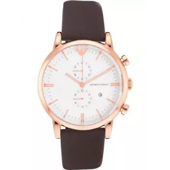 Armani Herrenuhr AR1936 43mm Edelstahl Quarz Chronograph