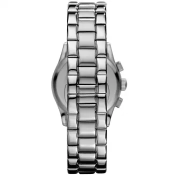 ARMANI Damen AR0674 Quarz Analog Uhr 35mm Edelstahl Silber