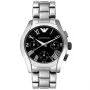 ARMANI Damen AR0674 Quarz Analog Uhr 35mm Edelstahl Silber
