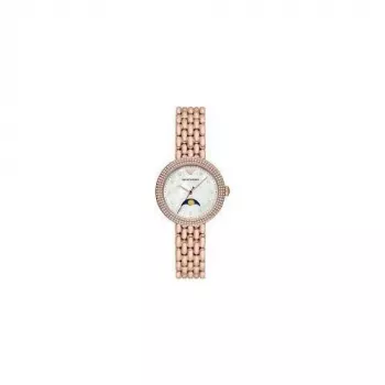 ARMANI Damen AR11462 Quarz Analog Uhr 32 mm Edelstahl Silber