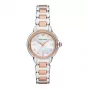ARMANI Damenuhr AR11569 Gianni T-Bar Quarz Uhr 32mm Silber Edelstahl