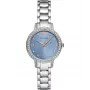 ARMANI Damenuhr AR11585 Edelstahl Quarz Uhr 32mm Silbernes Zifferblatt