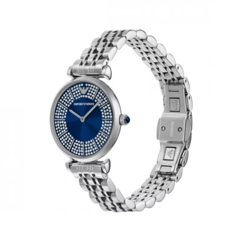 Armani Damen AR11627 Quarz Analog Uhr 32mm Edelstahl Silber