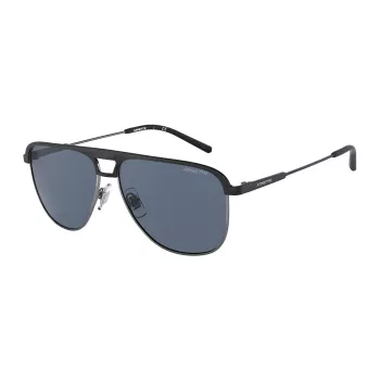 ARNETTE AN3082-733-55 Herren Rechteck-Sonnenbrille Matt Schwarz Grau 57mm