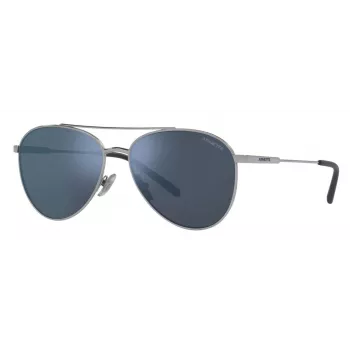 ARNETTE AN3085-736-55 Rechteckige Sonnenbrille Matt Schwarz Dunkelgrau 58mm Herren