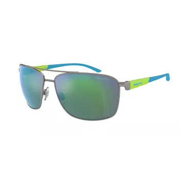 ARNETTE AN3089-745-8N Herren Rechteck-Sonnenbrille Matt Schwarz Dunkelgrau 65mm