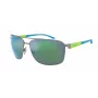 ARNETTE AN3089-745-8N Herren Rechteck-Sonnenbrille Matt Schwarz Dunkelgrau 65mm