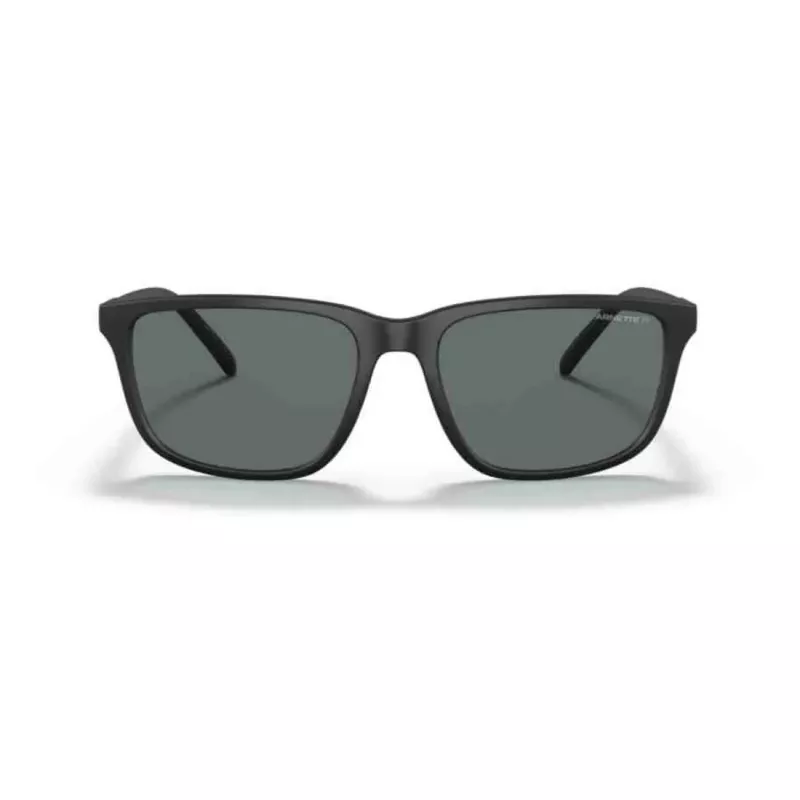 Arnette AN4288 275/88 Rechteck-Sonnenbrille, matter transparenter grauer Rahmen, graue Spiegelgläser, 58-18-145 mm