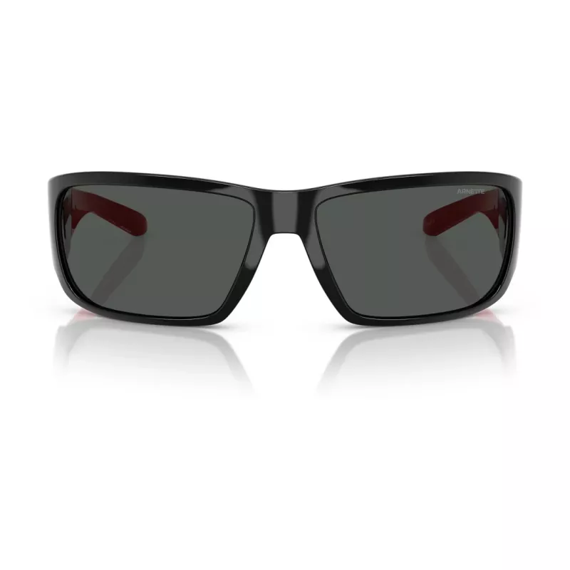 ARNETTE AN4297-275387 Herren-Sonnenbrille, Matt-Schwarzer Rahmen, Graue Spiegelgläser, 64/16/125 mm
