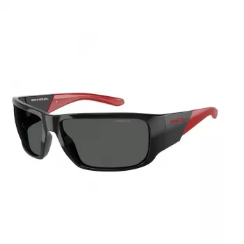 ARNETTE AN4297-275387 Herren-Sonnenbrille, Matt-Schwarzer Rahmen, Graue Spiegelgläser, 64/16/125 mm