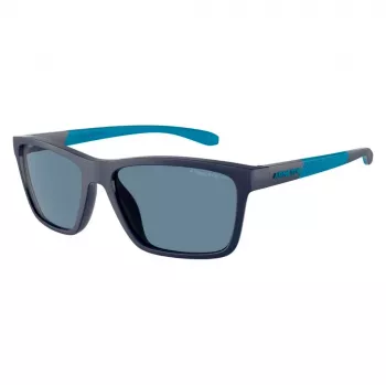 ARNETTE AN4328U27622V Herren-Sonnenbrille Matt Schwarz Dunkelgrau Silber verspiegelt 58mm